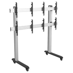 Carro para Videowall 2x2 SP-211-LM – Precisión, Movilidad y Elegancia para Instalaciones Profesionales