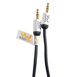 Cable de audio miniplug a miniplug de 3.5 mm 1.8 mts