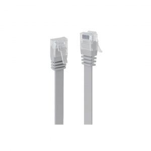 Cable Plano De Red CAT.6 U / UTP, Gris - 2.0 Metros
