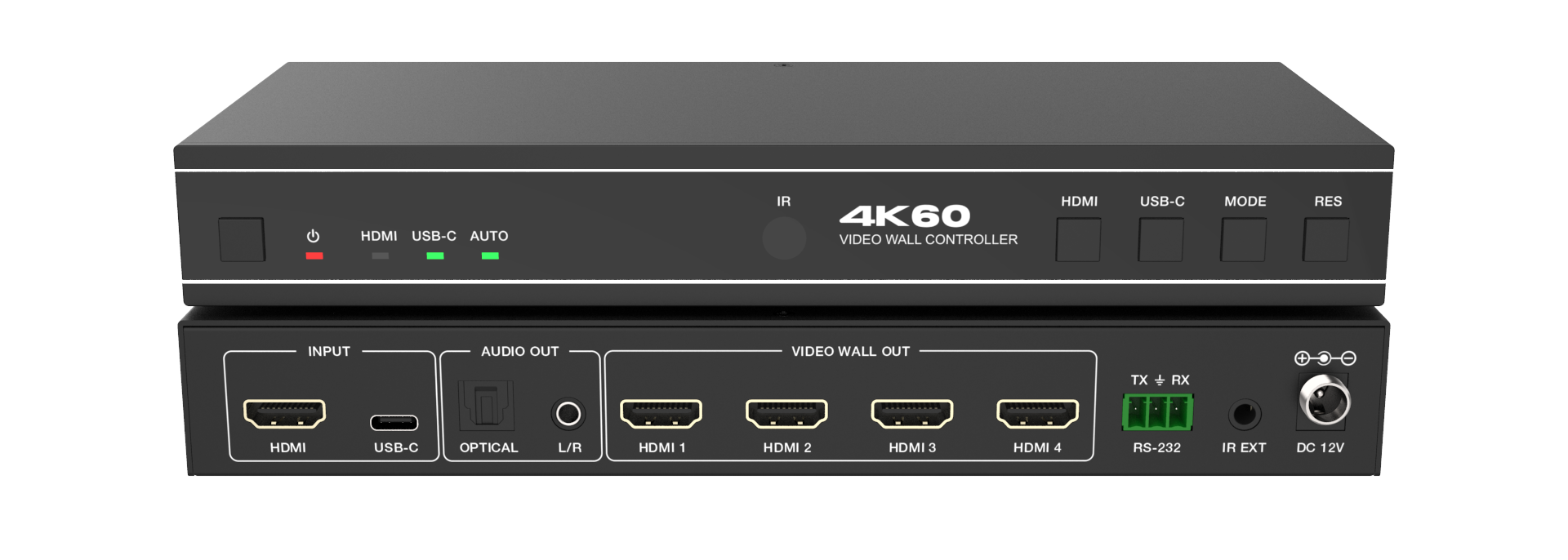 Controlador Profesional de Videowall 1x4 – Distribución de Señal 4K sin Latencia