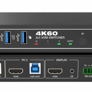 Conmutador KVM HDMI 4K60 de 2 monitores duales