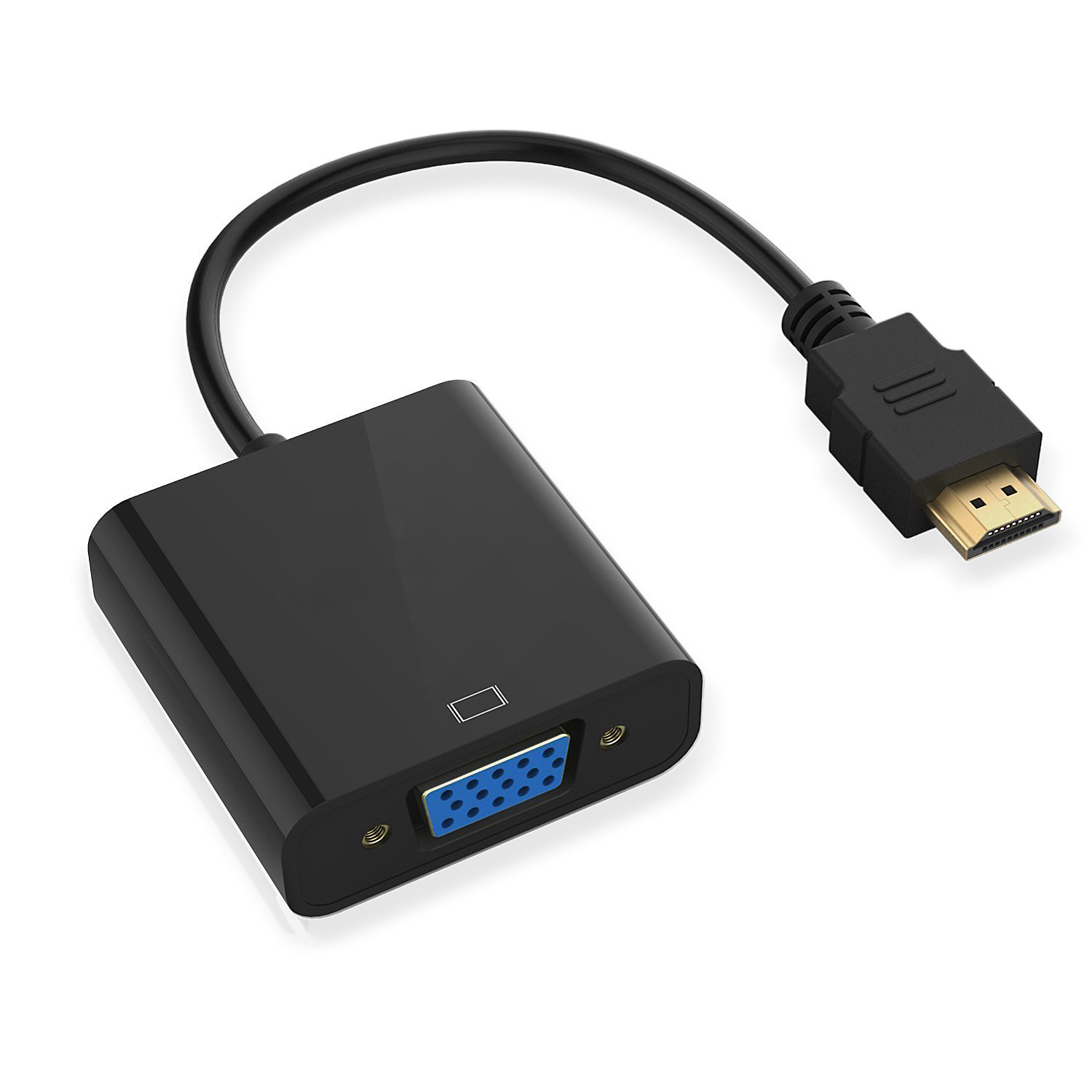 Convertidor HDMI a VGA + Audio estéreo con alimentación Micro USB