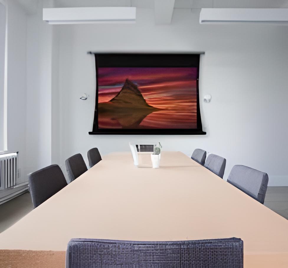 Telón Eléctrico Tensionado de Proyección Trasera Premium – 133” Pulgadas