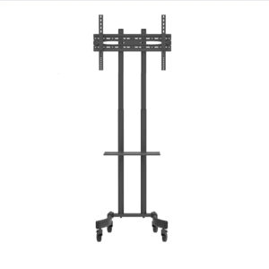 Soporte Móvil para Pantallas de 37" a 70" con Ruedas y Estante Ajustable