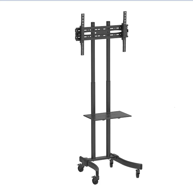 Soporte Móvil para Pantallas de 37" a 70" con Ruedas y Estante Ajustable - Imagen 2
