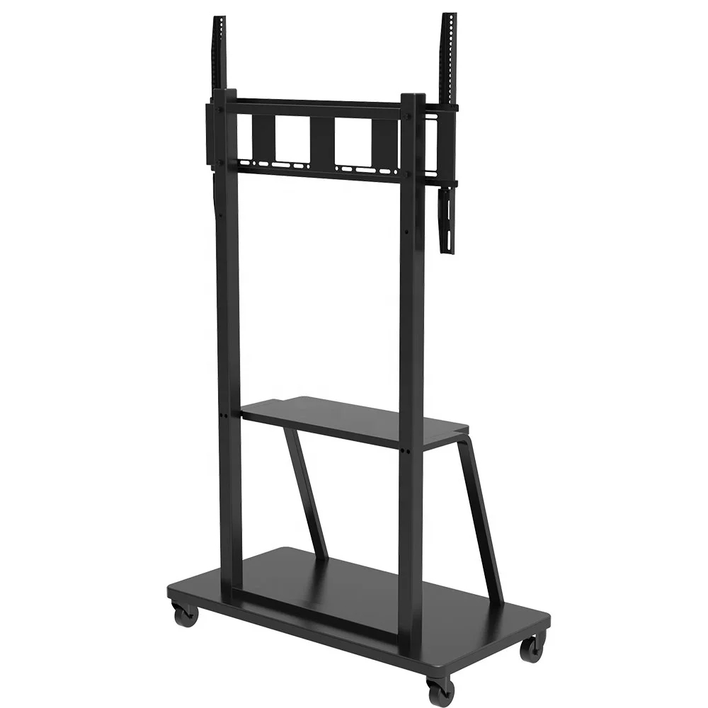 Soporte Móvil para Pantallas de 50" a 100" con Ruedas y Estante | Capacidad 150 kg - Imagen 4
