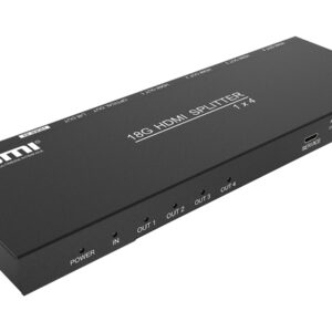 Distribuidor HDMI 2.0 1×4  - 4K con Escalador y Extracción de Audio