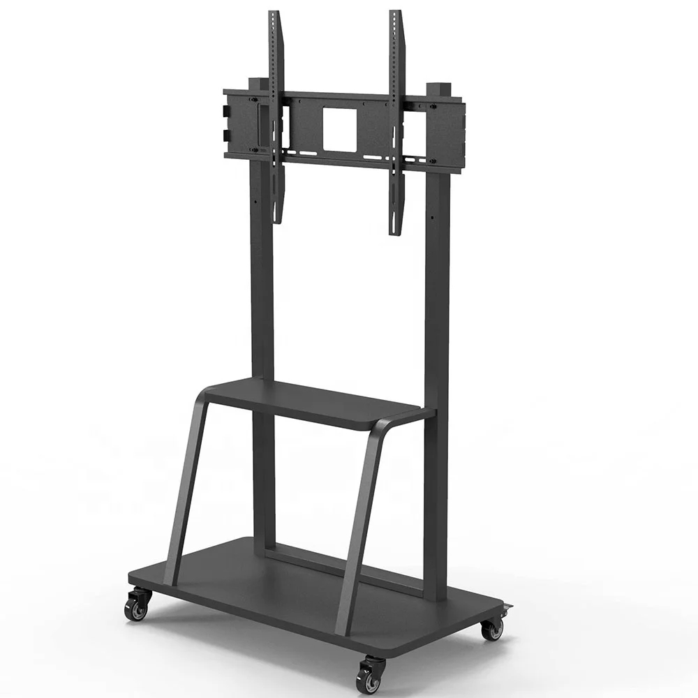 Soporte Móvil para Pantallas de 50" a 100" con Ruedas y Estante | Capacidad 150 kg - Imagen 2