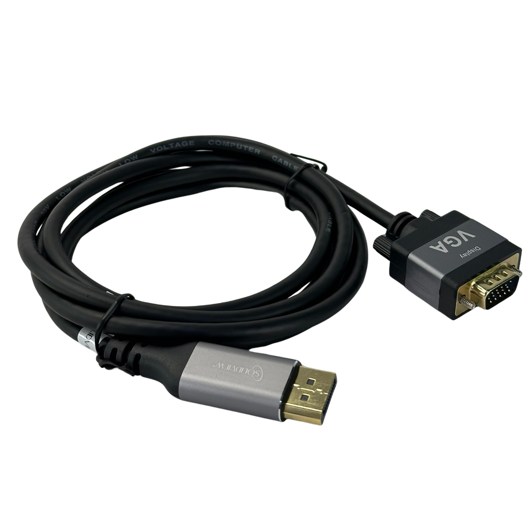 Cable Convertidor Activo DisplayPort a VGA | 2.0 Metros