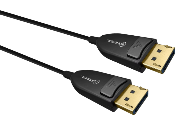 Cable DisplayPort híbrido de fibra óptica versión 2.1 - 30 Metros