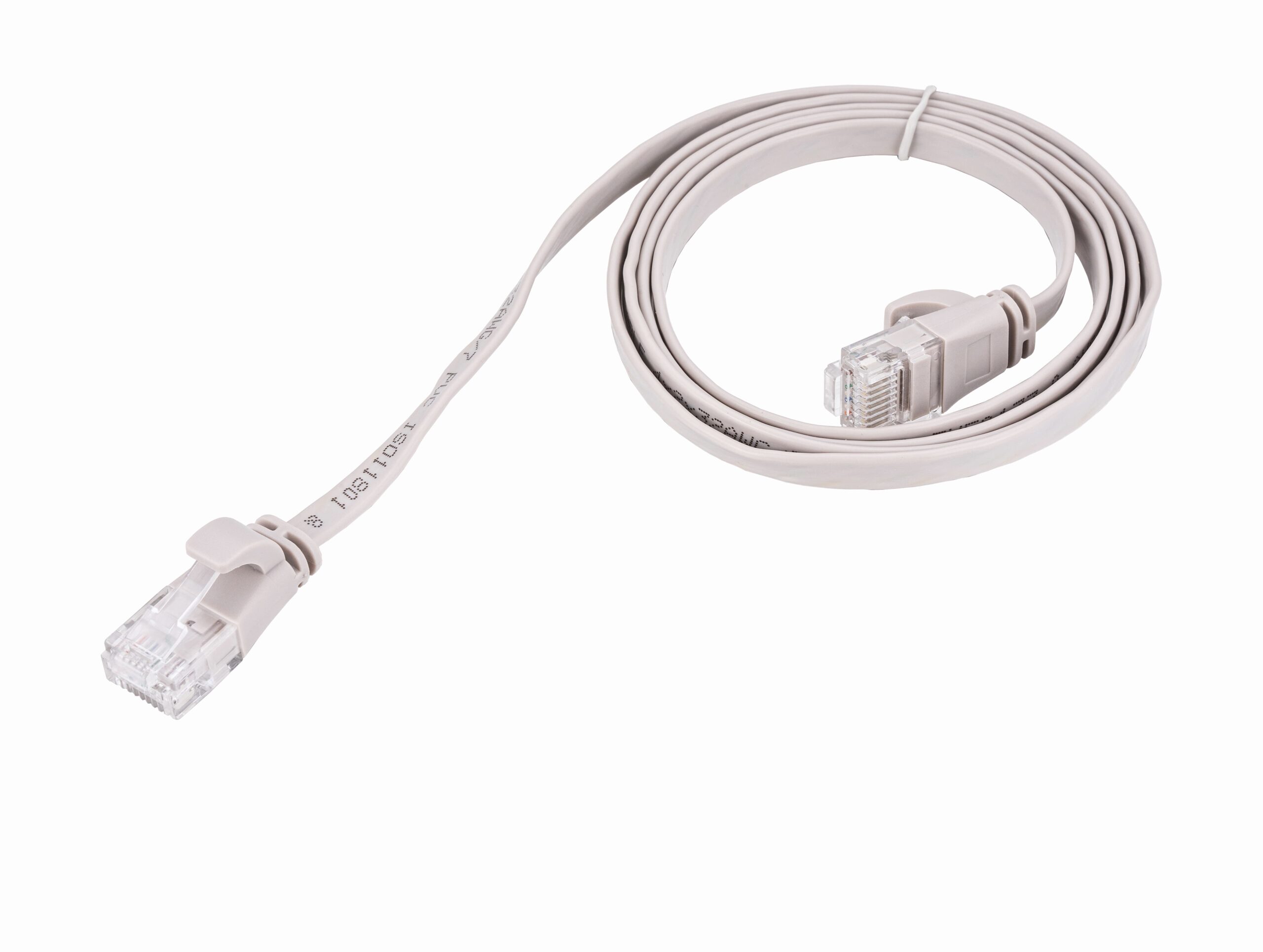 Cable Plano de Red CAT6A U/UTP Gris - 2.0 Metros - Imagen 2