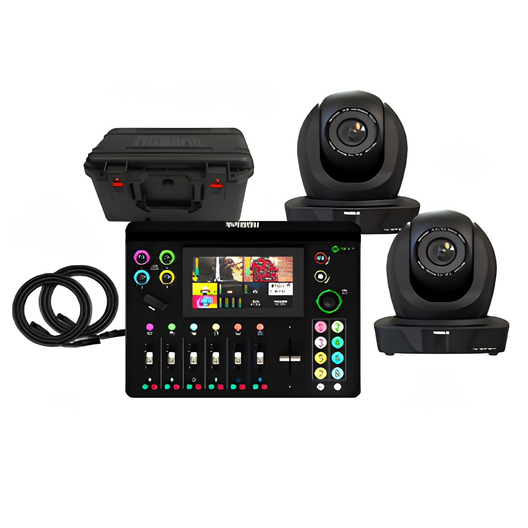 Kit Profesional de Producción Multicámara RGBlink con 2 Cámaras PTZ 20X y Mini-MX