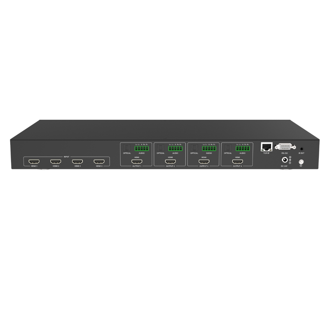 Matriz HDMI 8K 4x4 Profesional con Desembebedor de Audio – 48 Gbps / HDMI 2.1 - Imagen 2