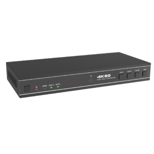 Controlador Video Wall HDMI 1x4 4K UHD con USB-C y Control RS-232 | Procesador de Videowall 2x2