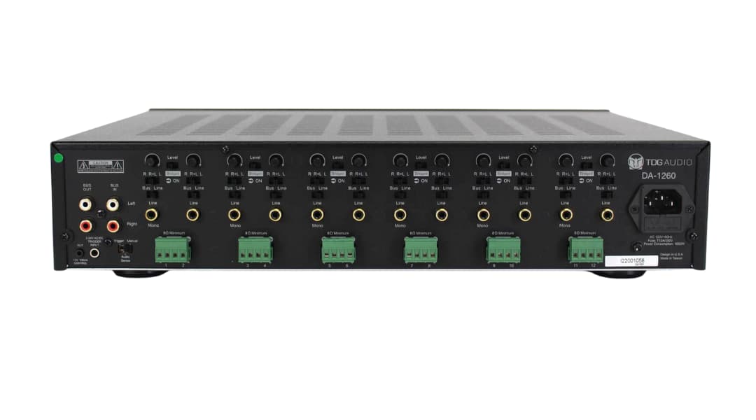 Amplificador TDG Audio De 12 Canales DA1260 Amplificador Digital - Imagen 4