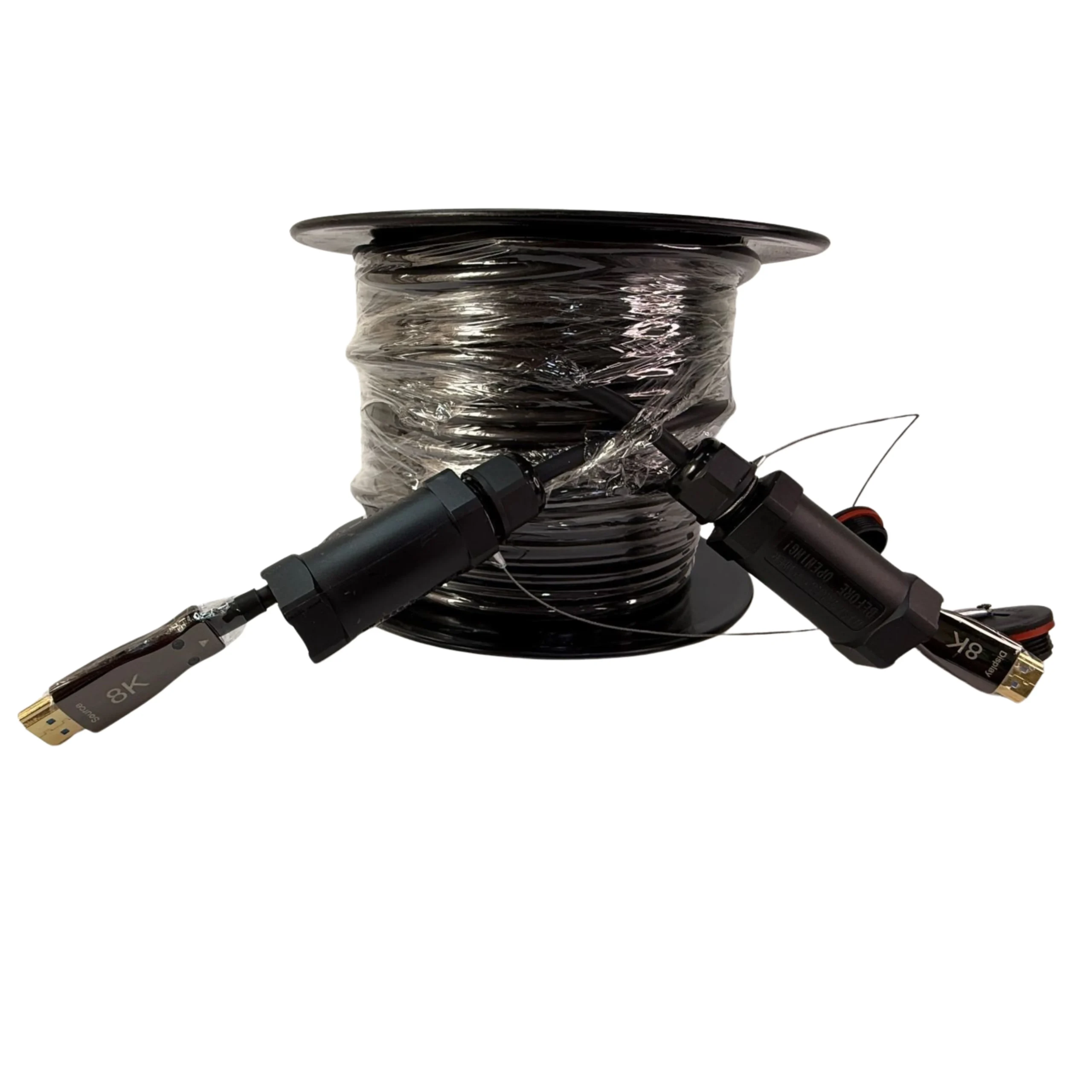 Cable HDMI 2.1 de Fibra Óptica Acorazado 8K 60Hz 48Gbps con HDR y eARC - 100 Metros - Imagen 2