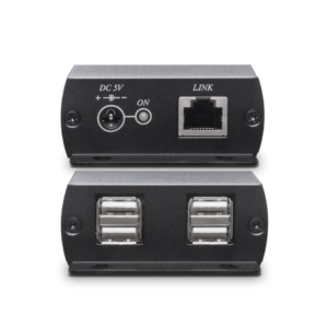 Extensor USB 2.0 hasta 50 Metros - por Cable Cat5e con 4 Puertos USB