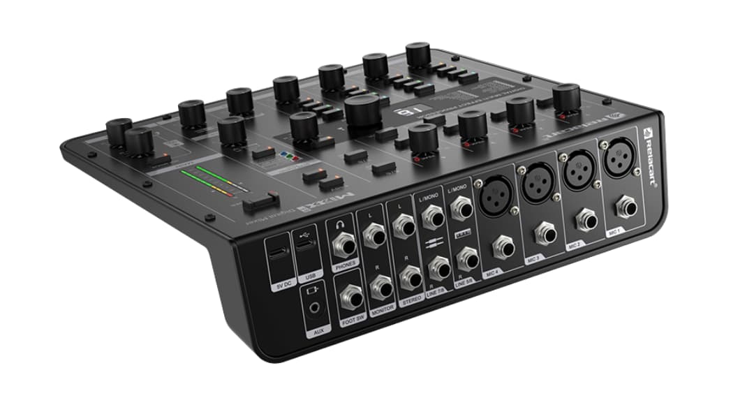 Mezclador digital de audio 8x6