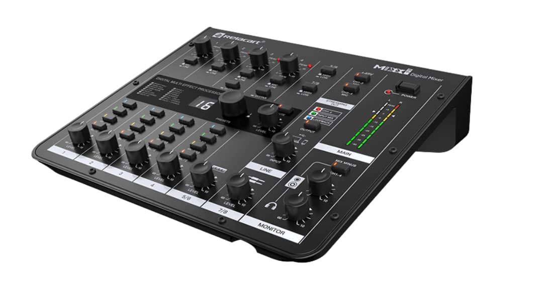 Mezclador digital de audio 8x6