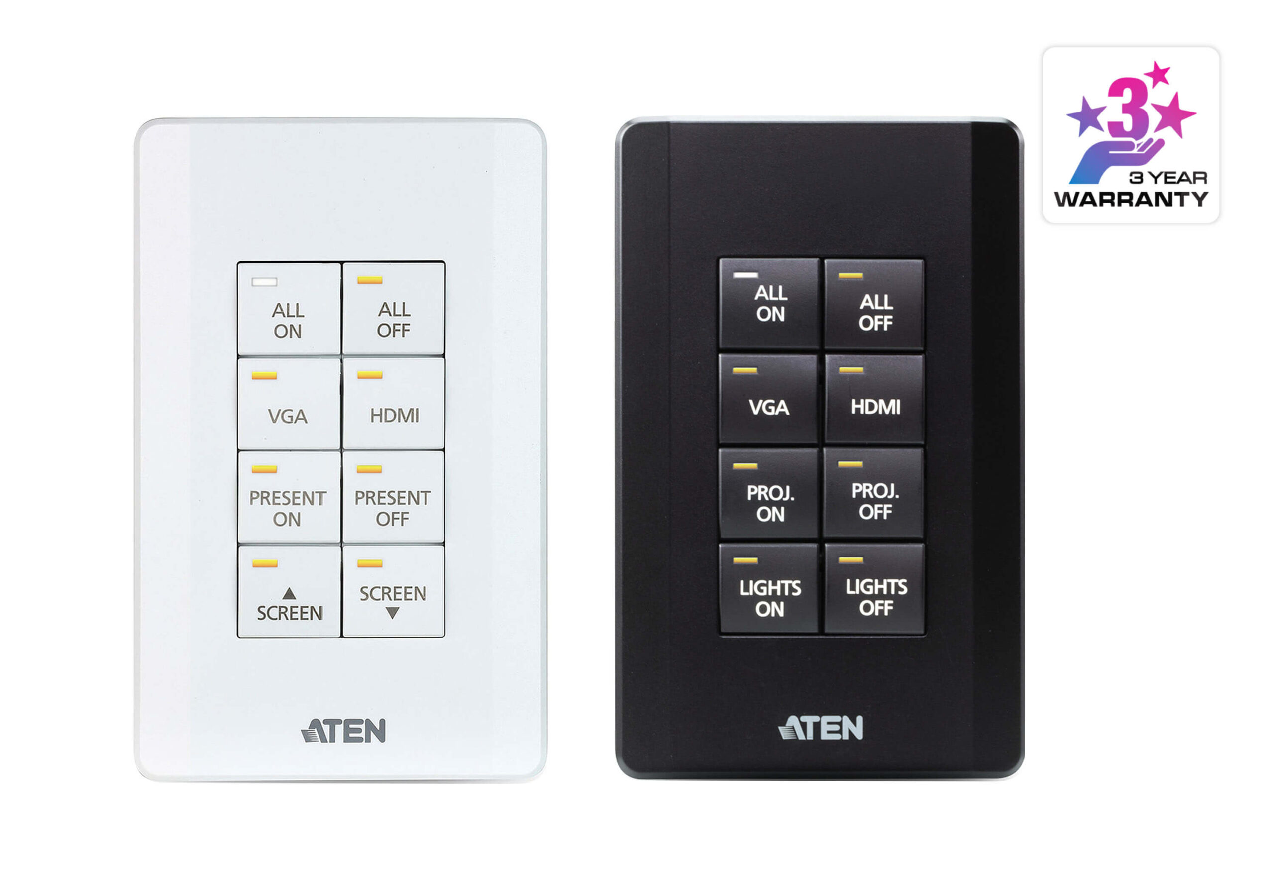 Teclado Programable de 8 Botones para Sistema de Control ATEN