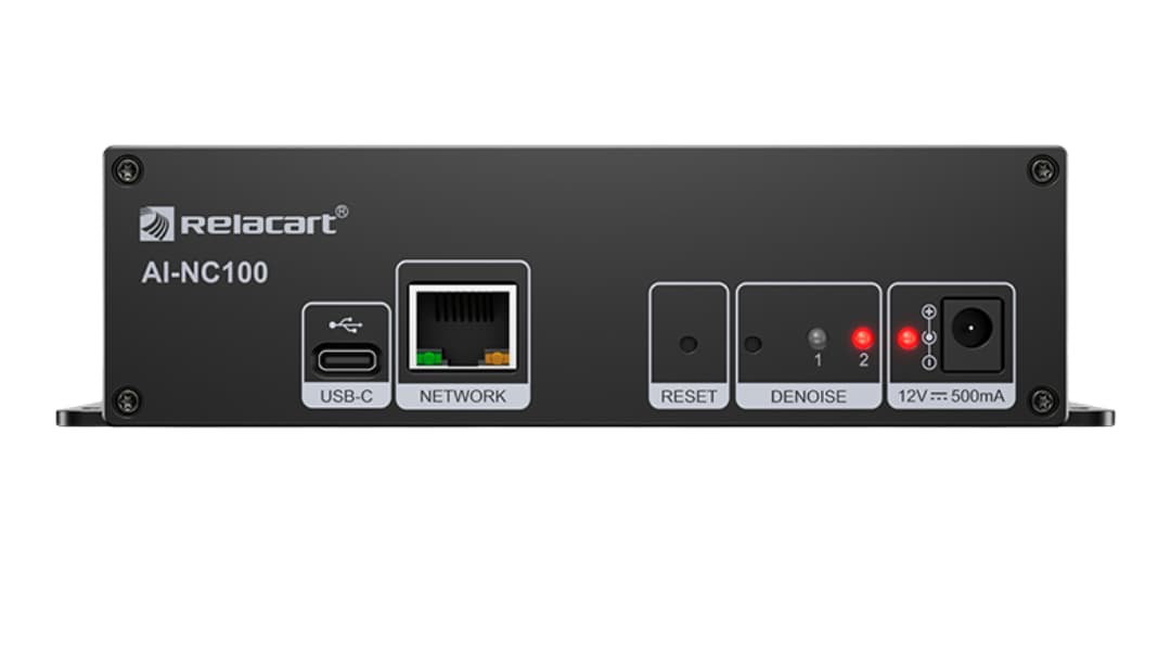 AI-NC100 – Procesador de Audio con Cancelación de Ruido por IA / De-Reverberación / AEC / Supresión de Feedback