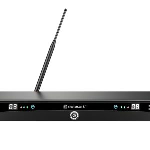 Receptor de micrófono inalámbrico dos canales