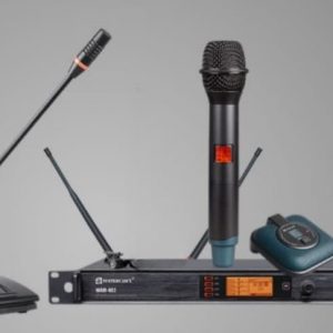 Kit de Conferencia Relacart – Mezclador Automático Inalámbrico WAM-432 con Micrófonos UH-222, TSG-200 y UB-222