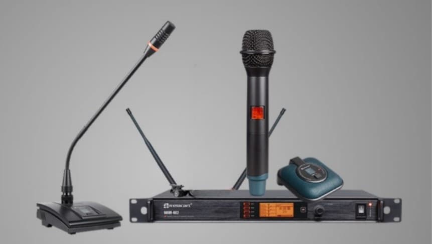 Kit de Conferencia Relacart – Mezclador Automático Inalámbrico WAM-432 con Micrófonos UH-222, TSG-200 y UB-222