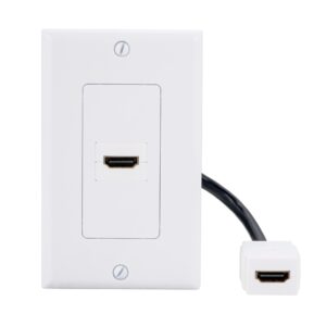 Placa de Pared HDMI 2.0 4K para Instalación Profesional AV – Faceplate HDMI Empotrable