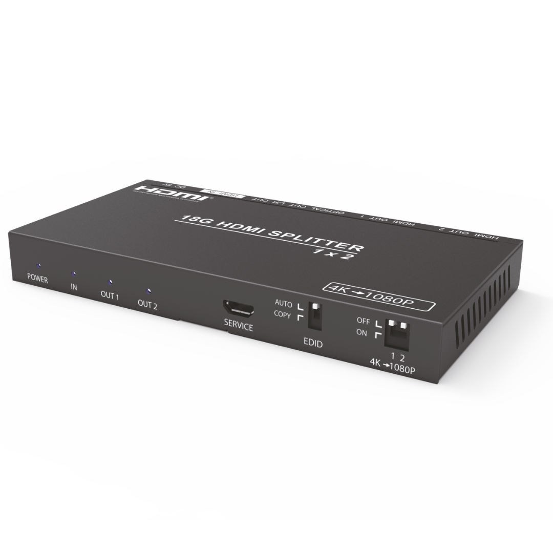 Mini Distribuidor HDMI 1x2 4K 60Hz - Imagen 3