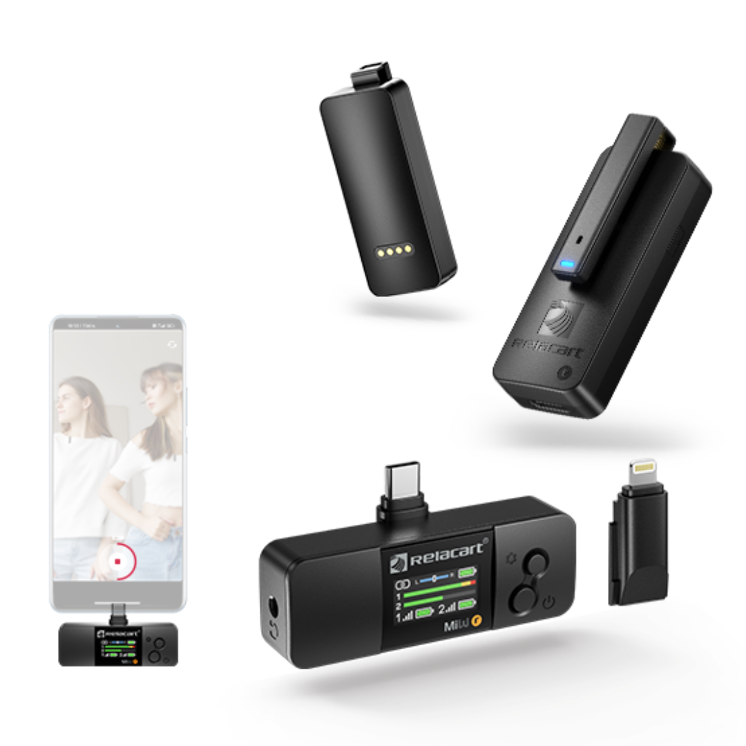 Sistema de Micrófono Inalámbrico Dual 2.4 GHz